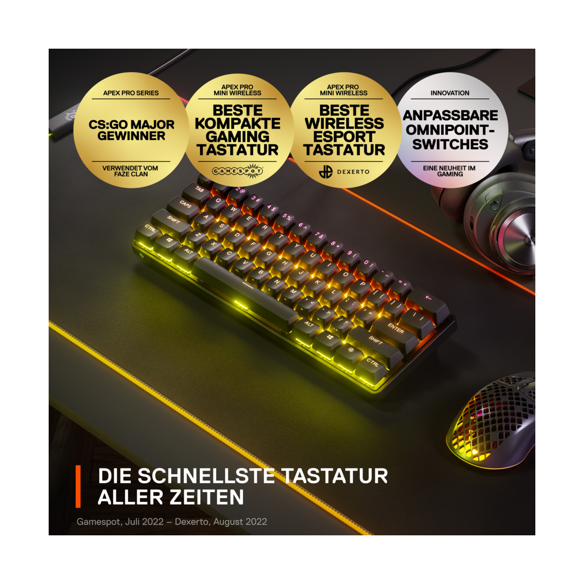 SteelSeries Apex Pro Mini, Bild 3 (03.08.2023)