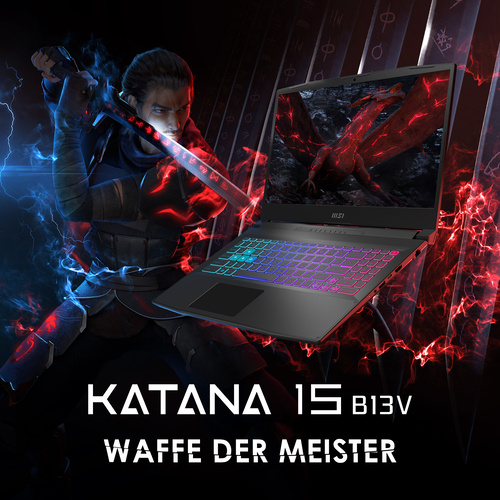 MSI Katana 15 B13VFK-1898 - WAFFE DER MEISTER MSI Katana 15 B13VFK-1898 - WAFFE DER MEISTER