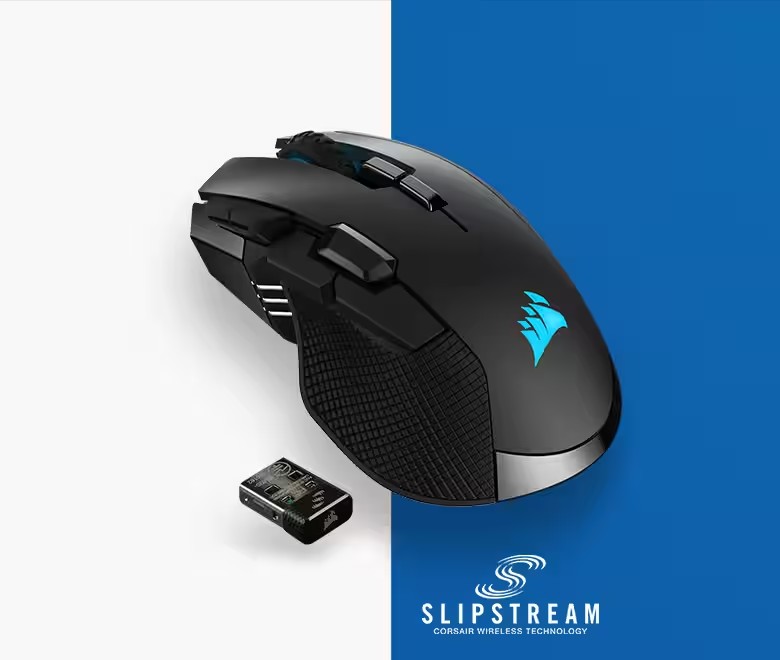 Gaming Maus CORSAIR IRONCLAW Wireless RGB / SLIPSTREAM CORSAIR WIRELESS-TECHNOLOGIE Gaming Maus CORSAIR IRONCLAW Wireless RGB / SLIPSTREAM CORSAIR WIRELESS-TECHNOLOGIE