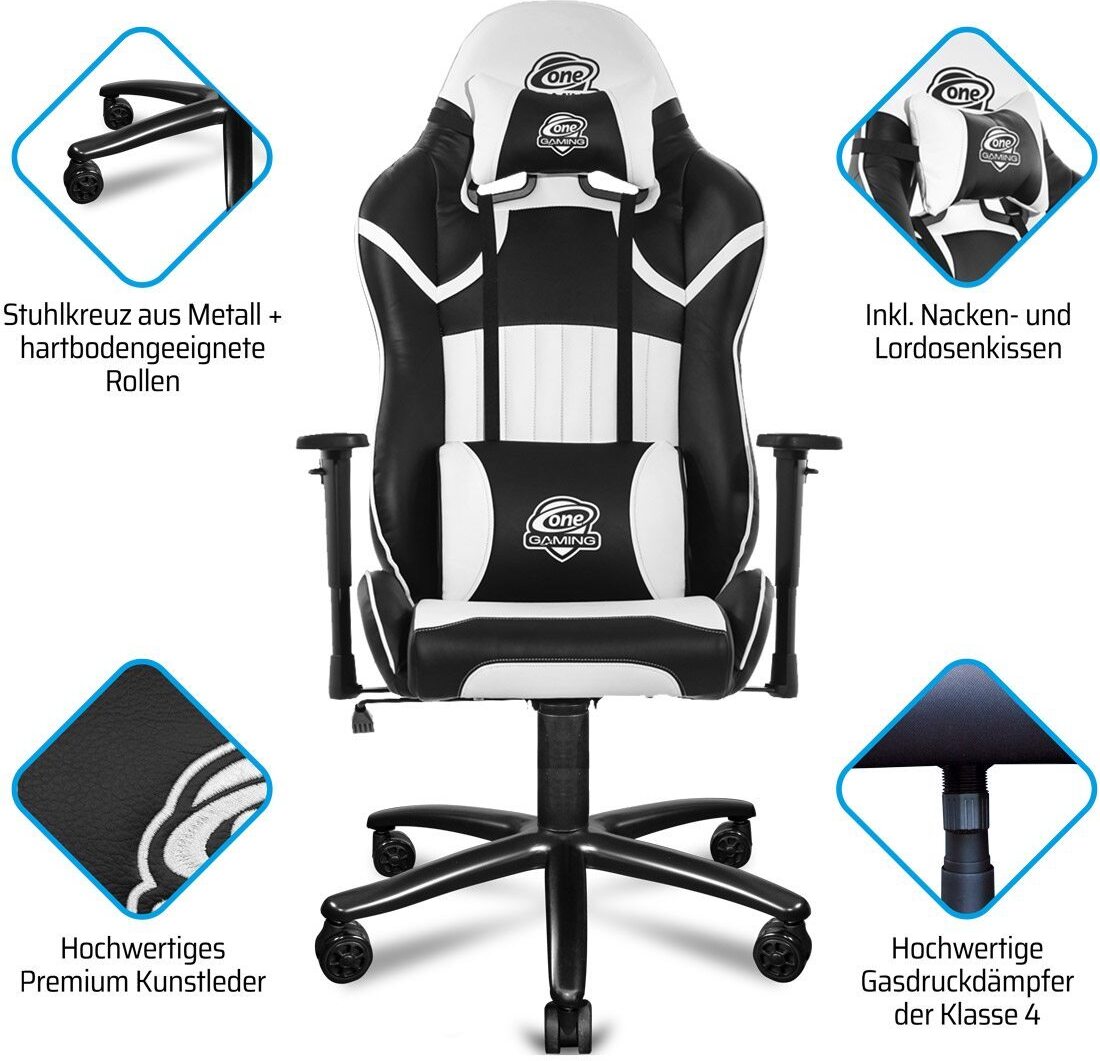 ONE GAMING Chair Pro SNOW V2 Gaming Stuhl, Bild 10 (30.10.2023)