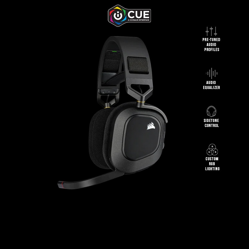 Gaming Headset CORSAIR HS80 RGB Wireless / HS80 RGB WIRELESS UND iCUE Gaming Headset CORSAIR HS80 RGB Wireless / HS80 RGB WIRELESS UND iCUE