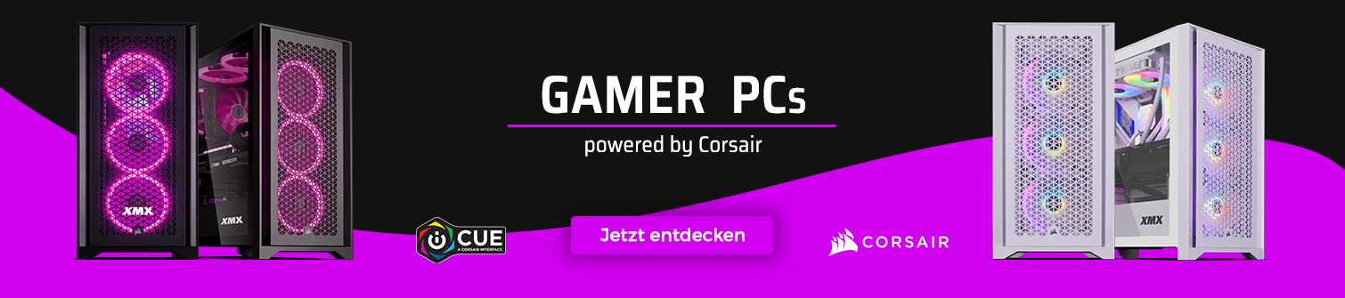 Gaming PCs powered by Corsair
