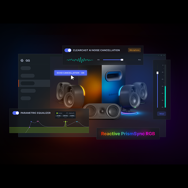 Lautsprecher SteelSeries Arena 9 / Audio-Anpassungsoptionen SteelSeries Arena 9