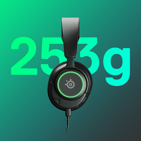 Headset SteelSeries Arctis Nova 3 / Ultraleichtes, kompaktes Design SteelSeries Arctis Nova 3