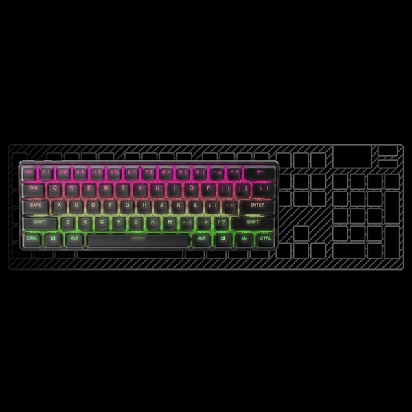 SteelSeries Apex Pro Mini WL / Schlanker 60 %-Formfaktor SteelSeries Apex Pro Mini WL