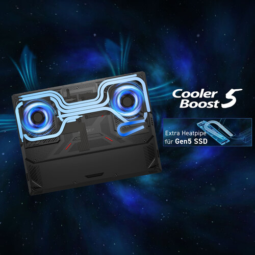 MSI Raider 18 HX AI A2XWIG-075 - STARKE UND LEISE KÜHLUNG MSI Raider 18 HX AI A2XWIG-075 - STARKE UND LEISE KÜHLUNG