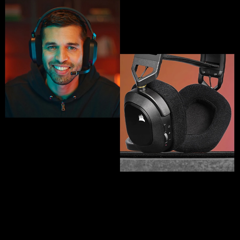 Gaming Headset CORSAIR HS80 RGB Wireless /ABSOLUTER KOMFORT Gaming Headset CORSAIR HS80 RGB Wireless /ABSOLUTER KOMFORT