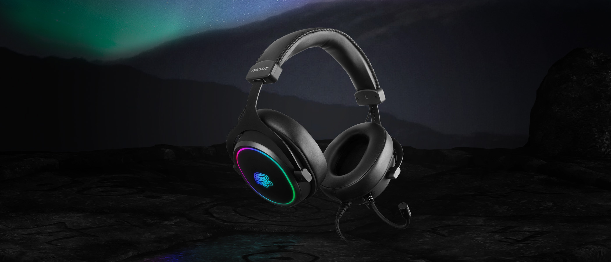 ONE GAMING 7.1 Sourrund Sound RGB Headset