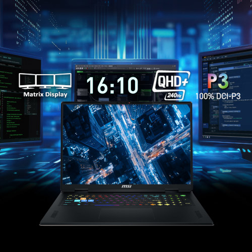 MSI Vector 18 HX AI - QHD+ GAMING-MONITOR
