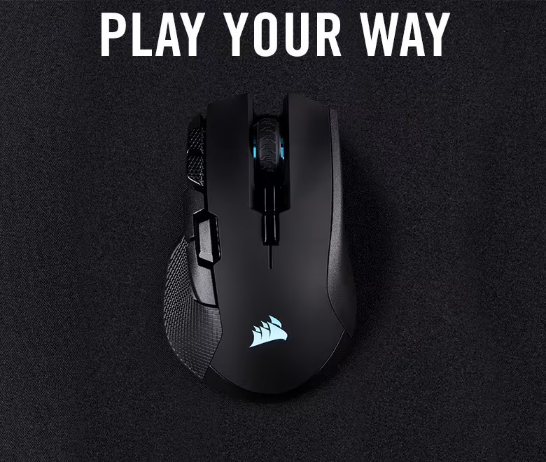 Gaming Maus CORSAIR IRONCLAW Wireless RGB / SLIPSTREAM WIRELESS-TECHNOLOGIE Gaming Maus CORSAIR IRONCLAW Wireless RGB / SLIPSTREAM WIRELESS-TECHNOLOGIE