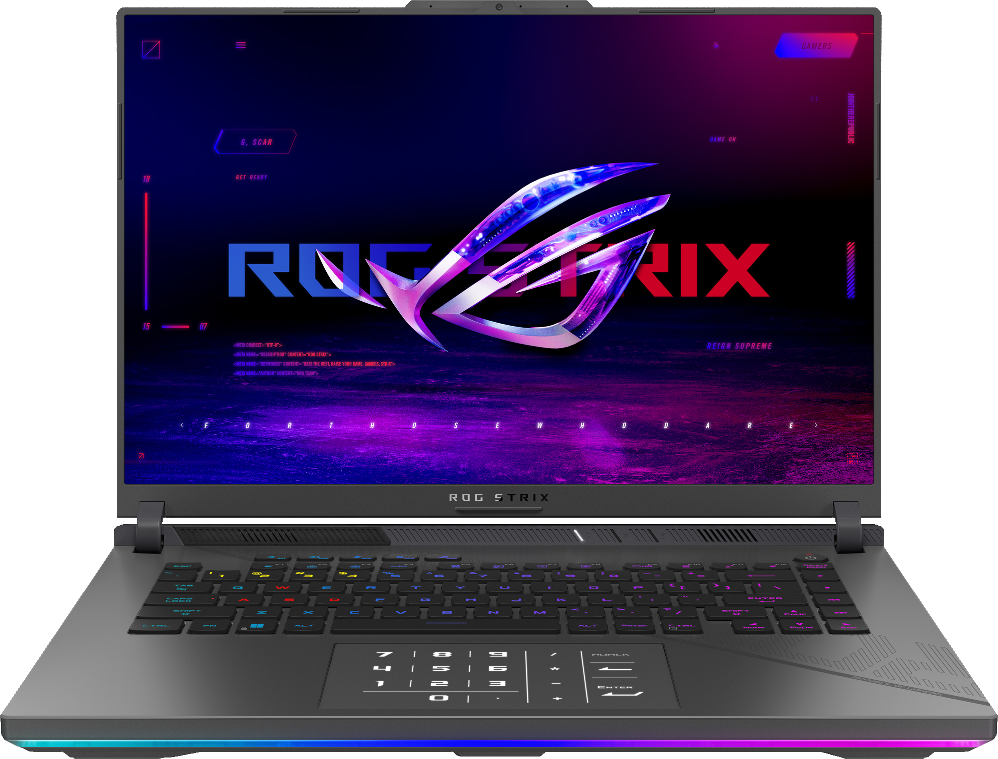 ASUS ROG Strix Scar 16 G614JZR-N4031W, Hauptbild (14.07.2024)