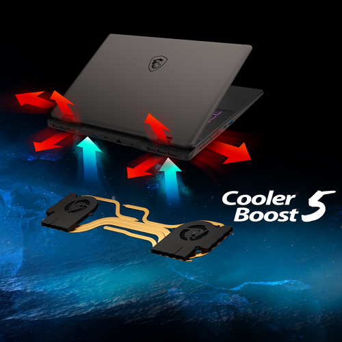 MSI Sword 17 HX B14VGKG-043 - STARKE UND LEISE KÜHLUNG MSI Sword 17 HX B14VGKG-043 - STARKE UND LEISE KÜHLUNG