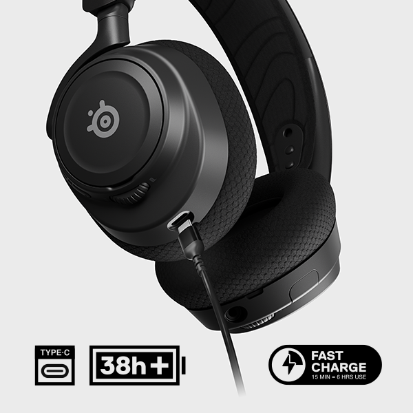 Headset SteelSeries Arctis Nova 7 Wireless / Schnellladefunktion über USB-C SteelSeries Arctis Nova 7 Wireless