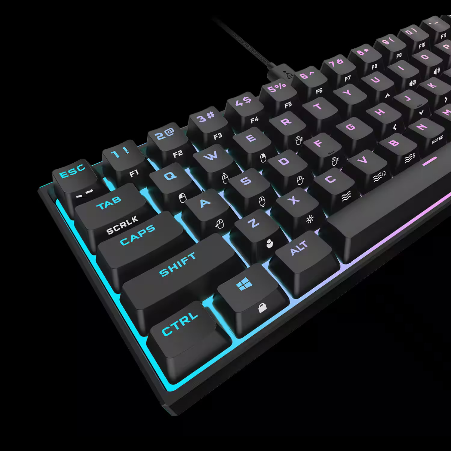 CORSAIR K65 RGB MINI 60 % / Zahlreiche Tastenkürzel CORSAIR K65 RGB MINI 60 %