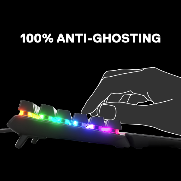 Tastatur SteelSeries Apex 7 TKL (Red Switch) / 100 % Anti-Ghosting mit 104 Key Rollover alt