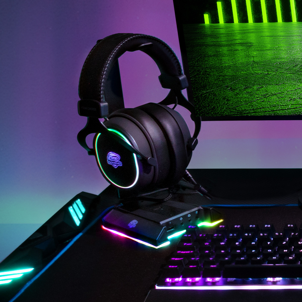 ONE GAMING 7.1 Sourrund Sound RGB Headset ONE GAMING 7.1 Sourrund Sound RGB Headset