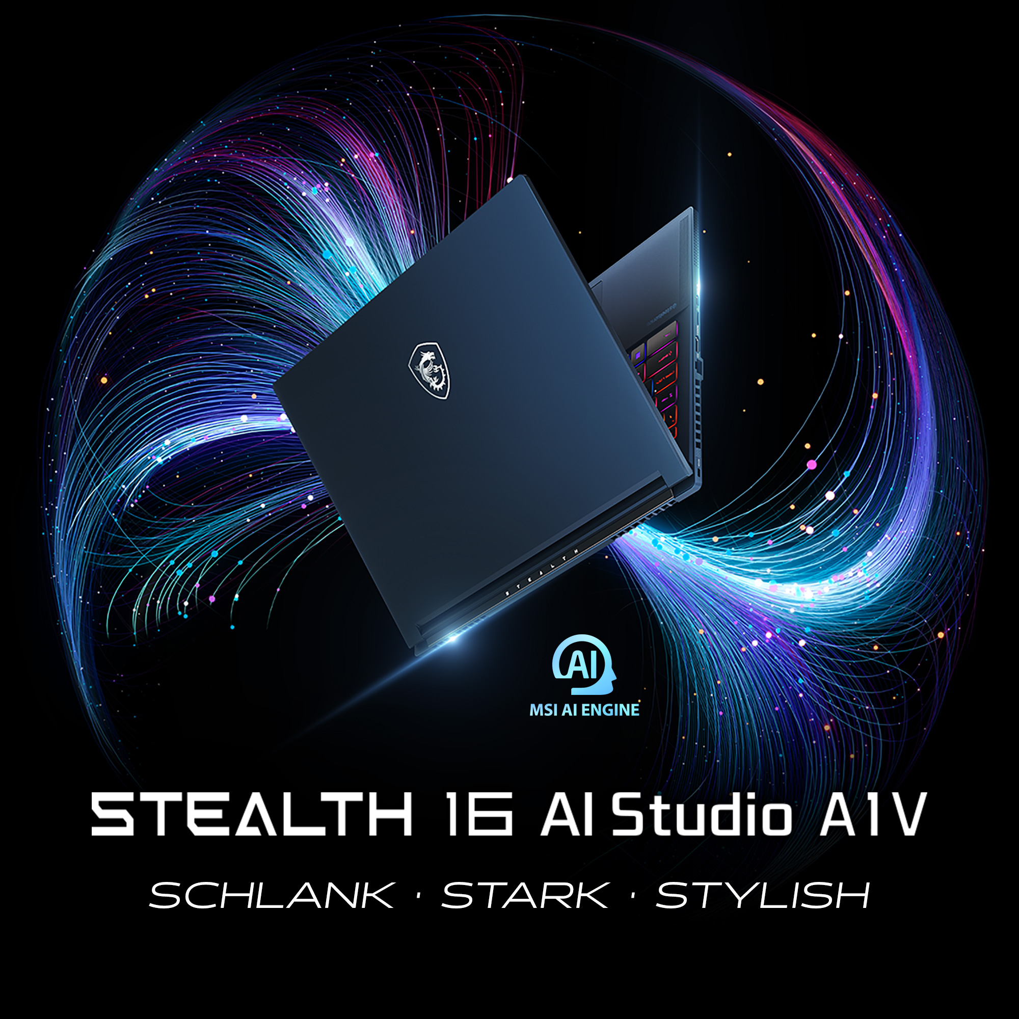 MSI Stealth 16 AI Studio A1VGG-038 - LEISTUNG IN ELEGANZ